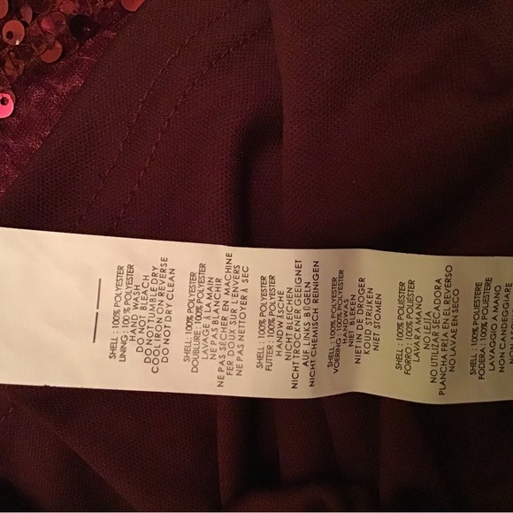 Boohoo Cranberry red sequins dress - Picture 7 of 10